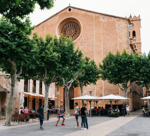 Photograph of the Pollensa Town Square